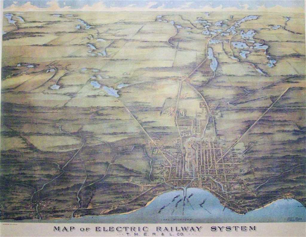 the milwaukee electric railway and light co 1898 map